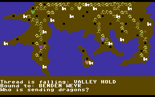 Dragonriders of Pern screenshot 4 for Commodore 64